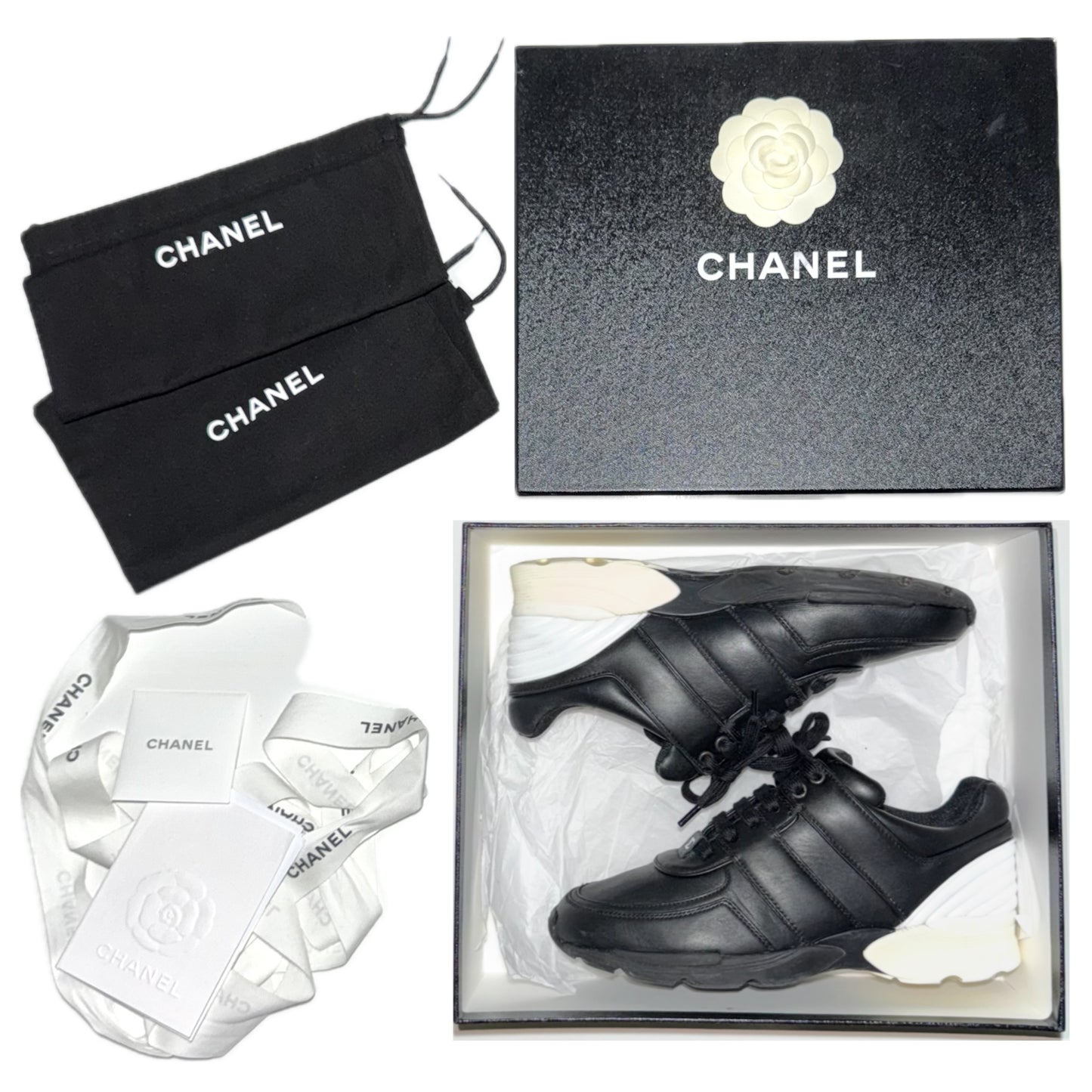Chanel women's leather trainers