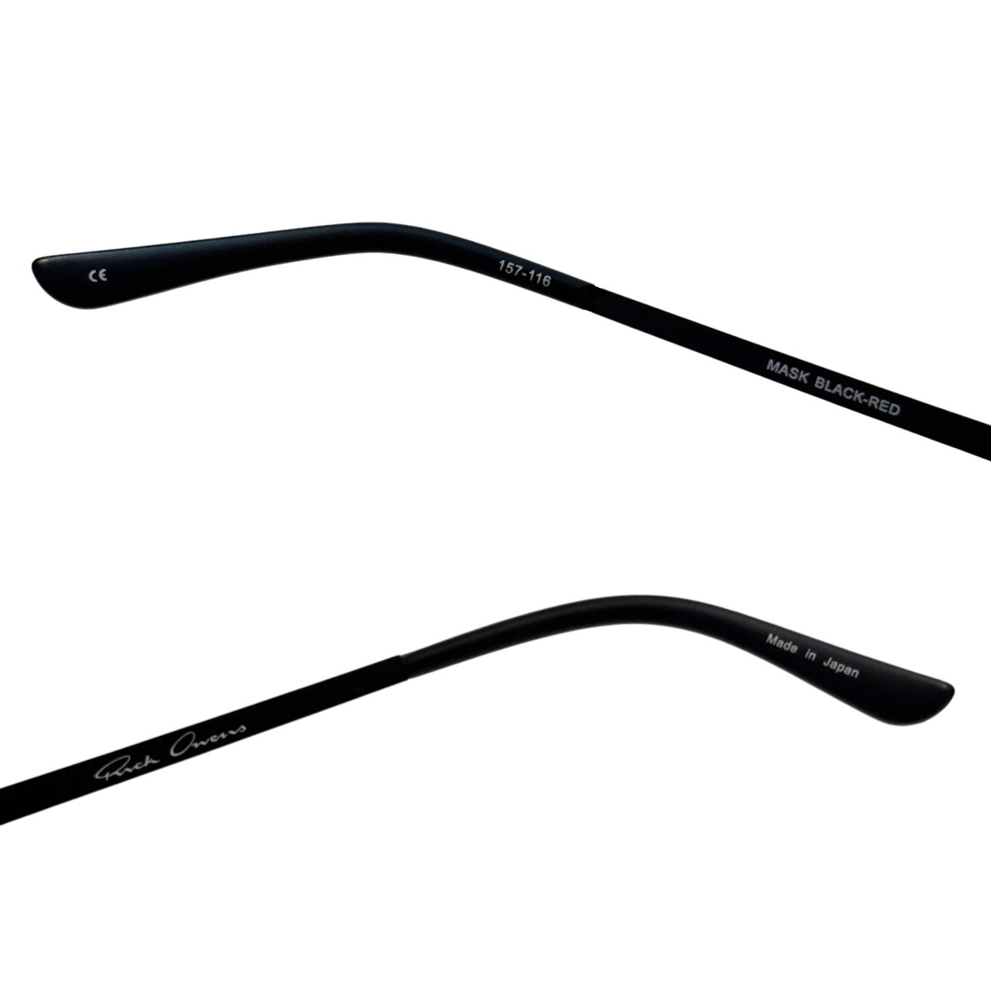 Rick Owens Mask Shield sunglasses BLACK-RED