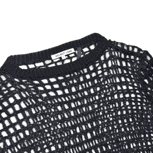 Helmut Lang mohair fishnet knit top