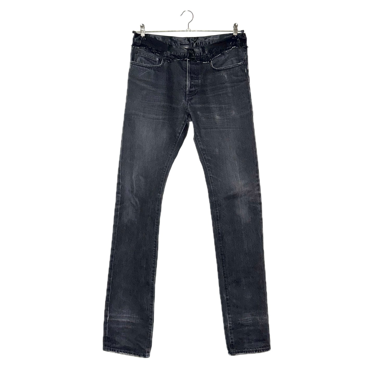 Dior Homme AW06 satin Cummerbund denim
