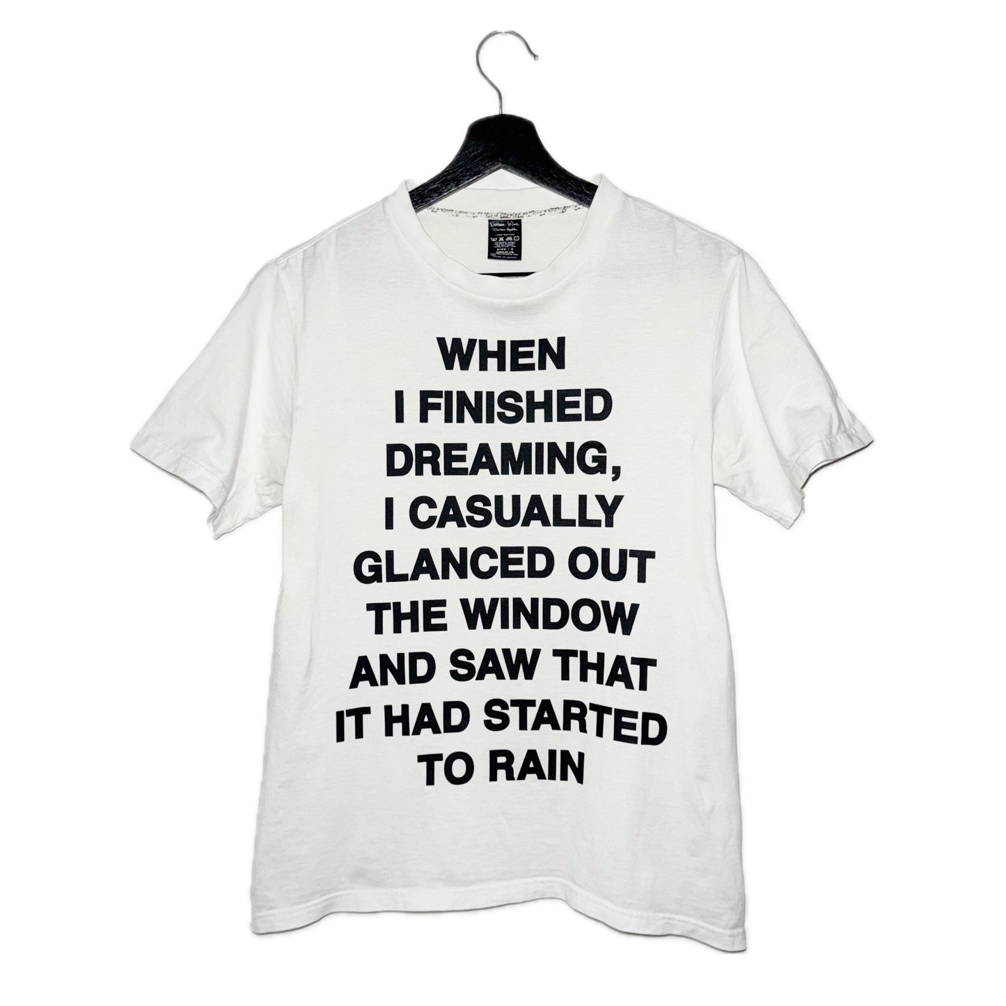 Number (N)ine SS06 "Dreaming Rain" poem T-shirt