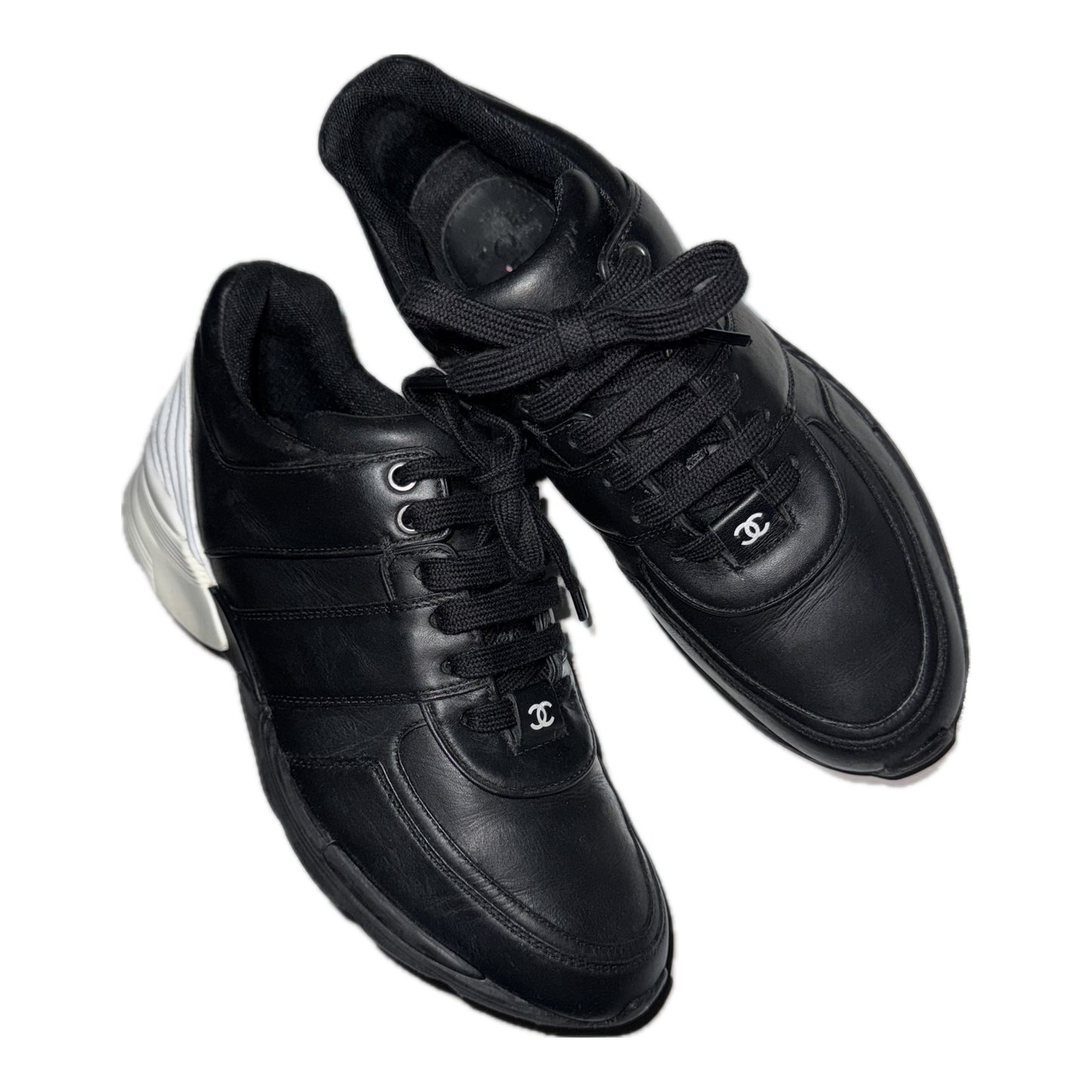 Chanel women's leather trainers