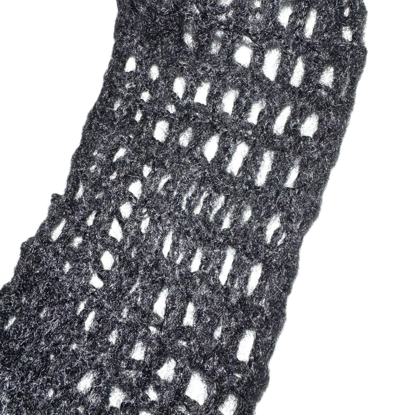 Helmut Lang mohair fishnet knit top