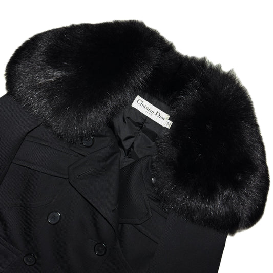 Christian Dior by John Galliano fox fur collar jacket