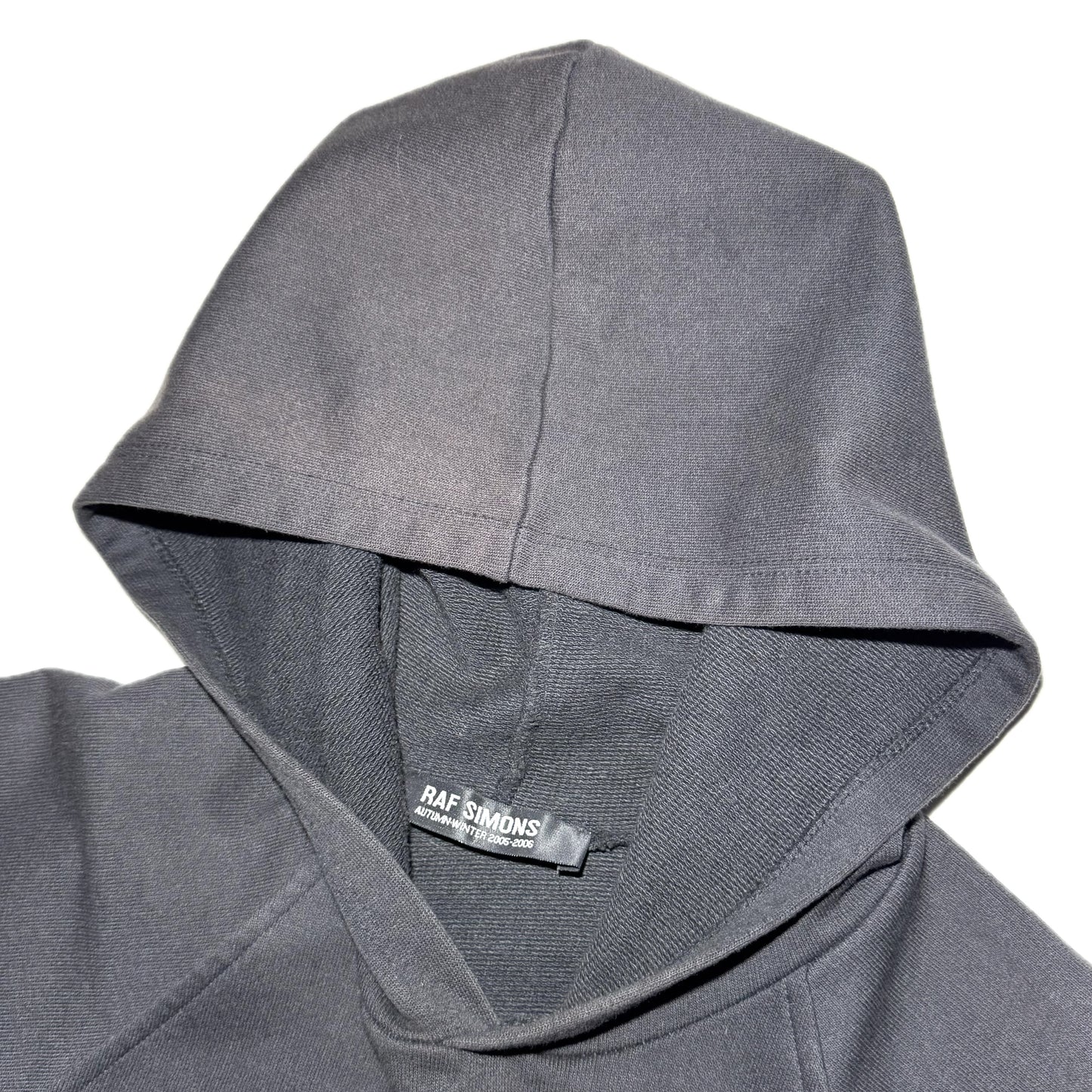 Raf Simons AW05-06 SAMPLE distressed sleeveless hoodie
