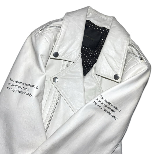 Undercover SS14 "Psychocandy" 1/1 double rider leather jacket