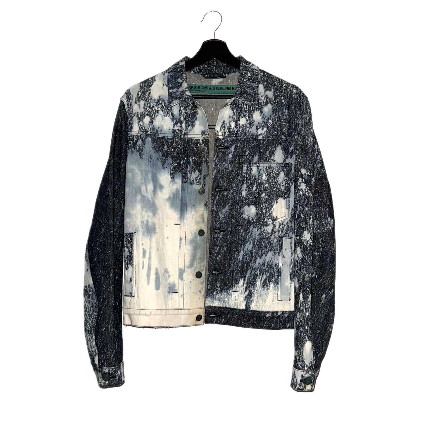 Raf Simons x Sterling Ruby bleached denim jacket