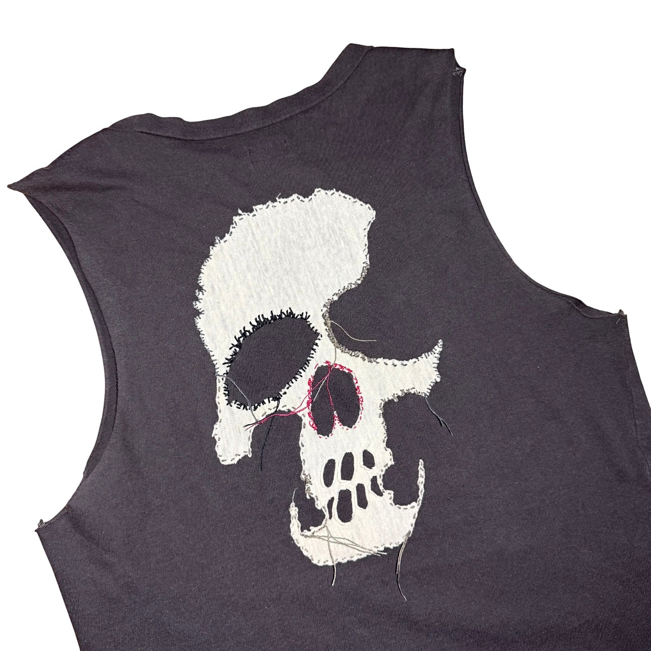 L.G.B. (Le Grand Bleu) skull patch tank top