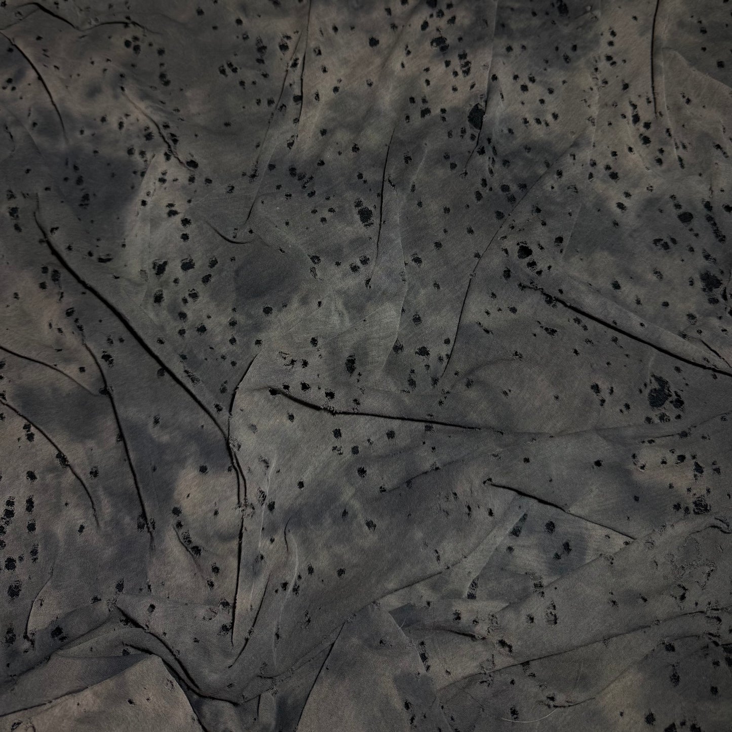 Undercover AW03 "Paper Doll" distressed shawl