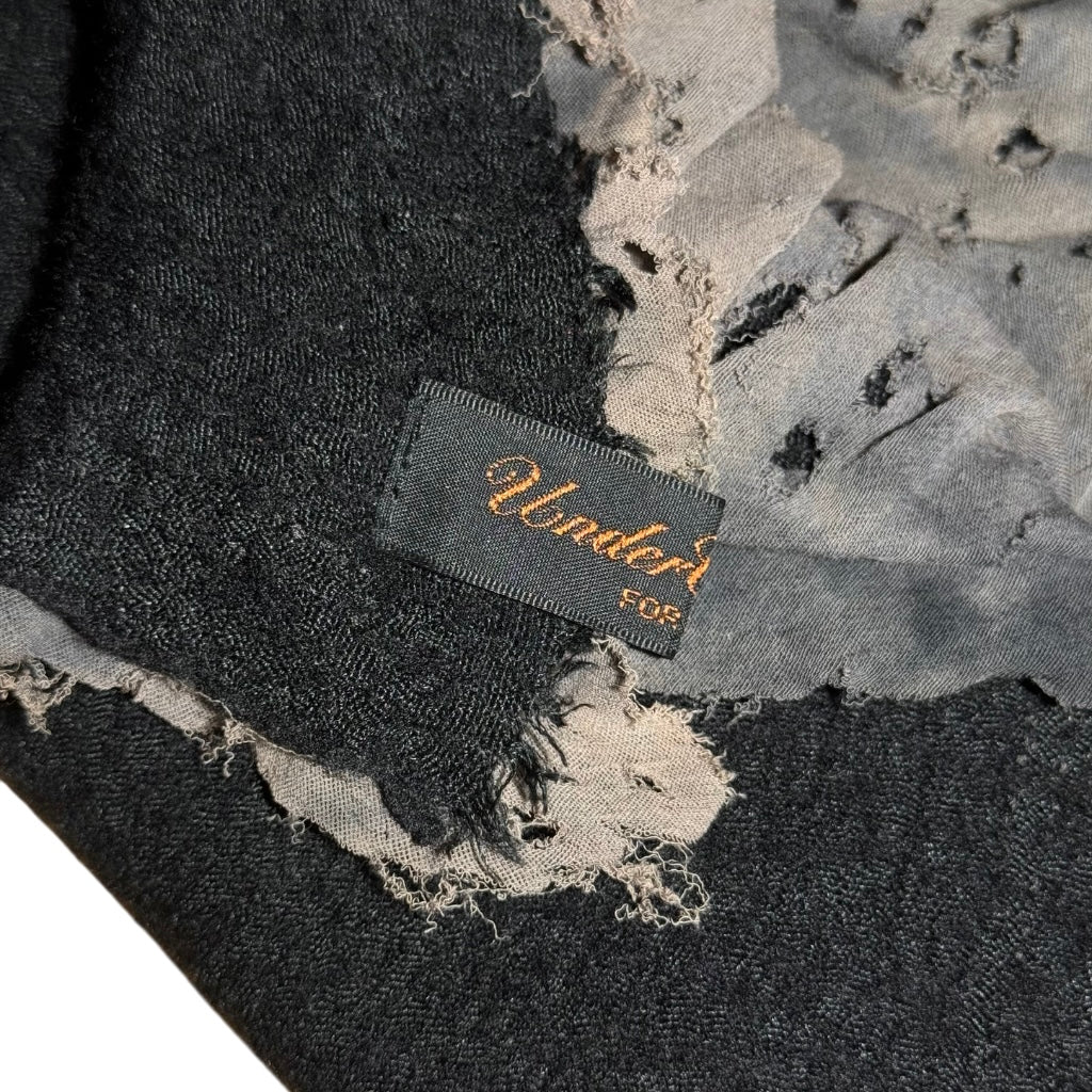 Undercover AW03 "Paper Doll" distressed shawl