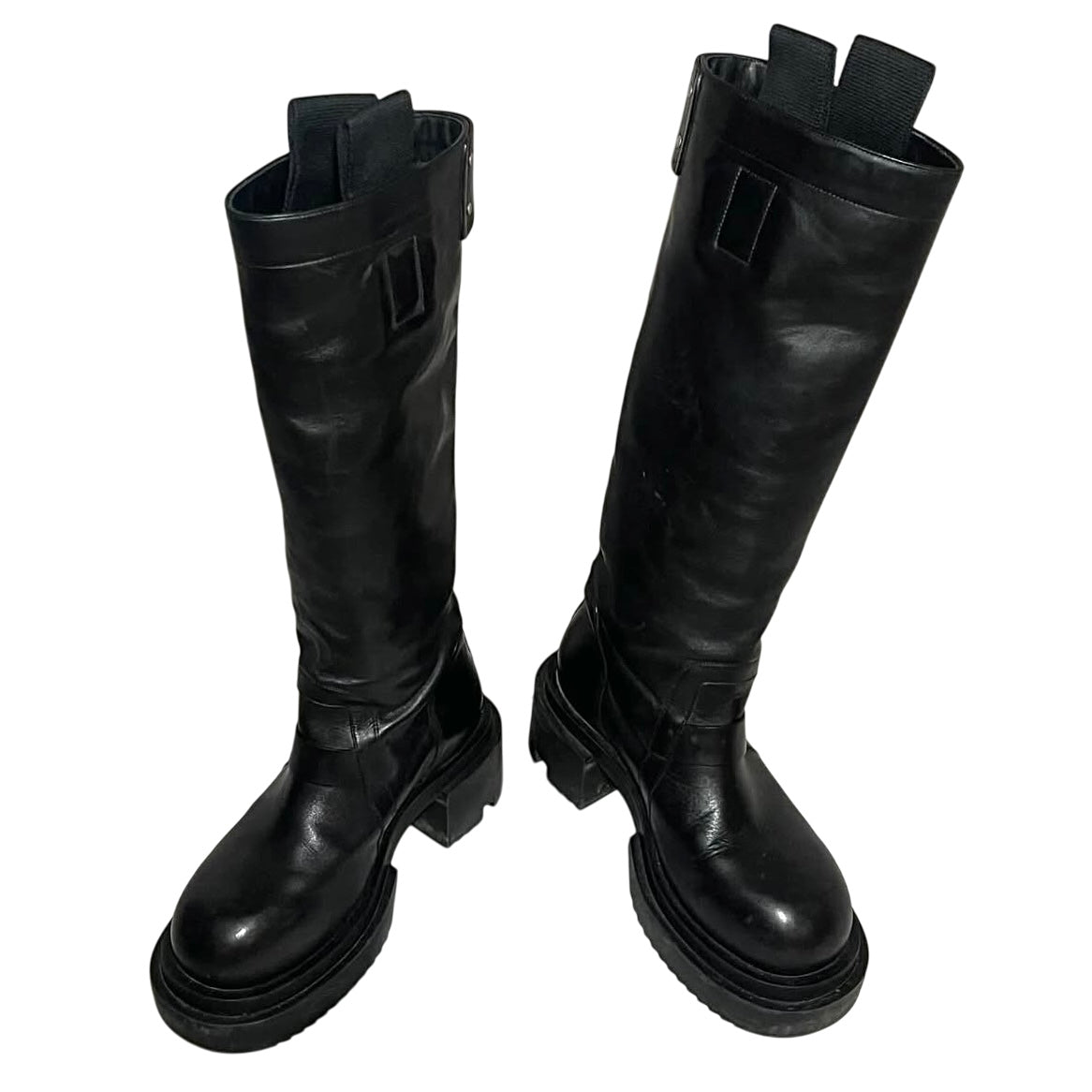 Rick Owens FW22 "STROBE" knee-high Bogun boots