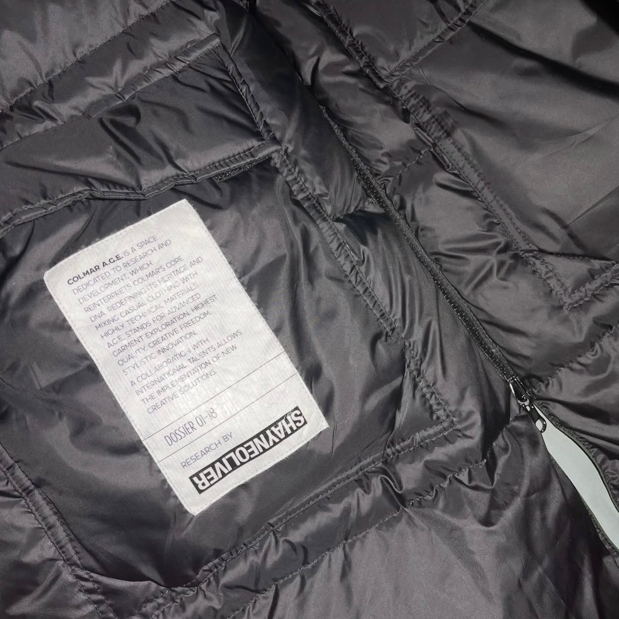 Colmar A.G.E. x Shayne Oliver double frontfaced reversible down parka