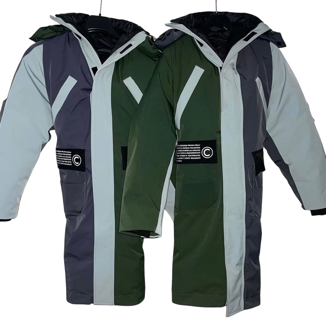 Colmar A.G.E. x Shayne Oliver double frontfaced reversible down parka
