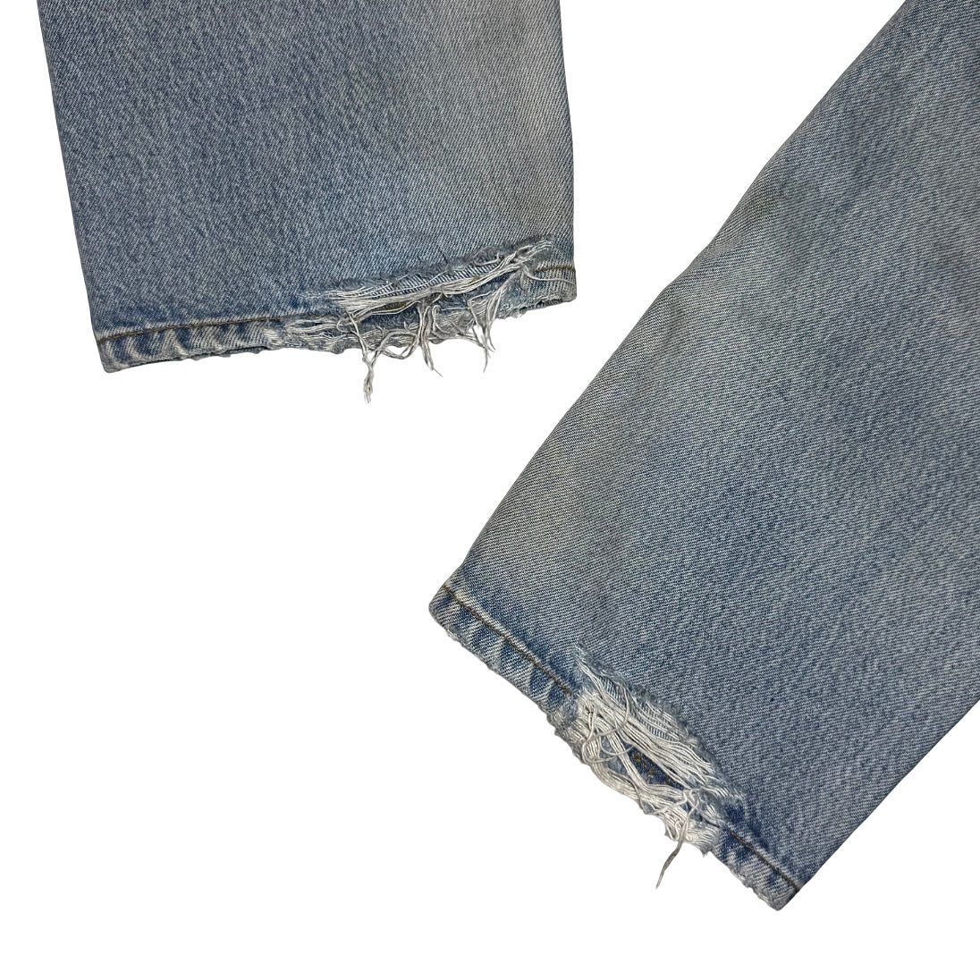 Balenciaga AW20 SAMPLE layered ripped denim