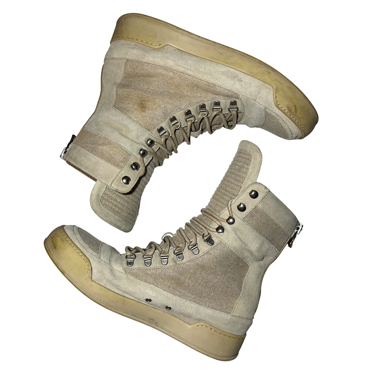 Balmain SS13 back-zip Basket sneakers