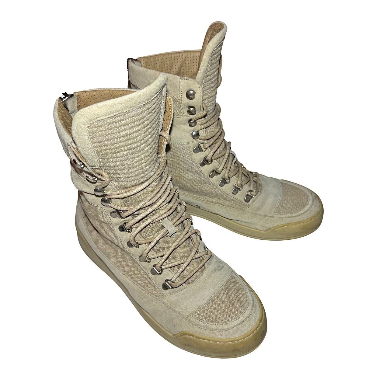 Balmain SS13 back-zip Basket sneakers
