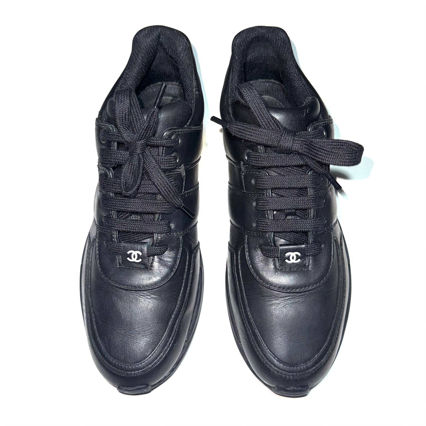 Chanel women's leather trainers