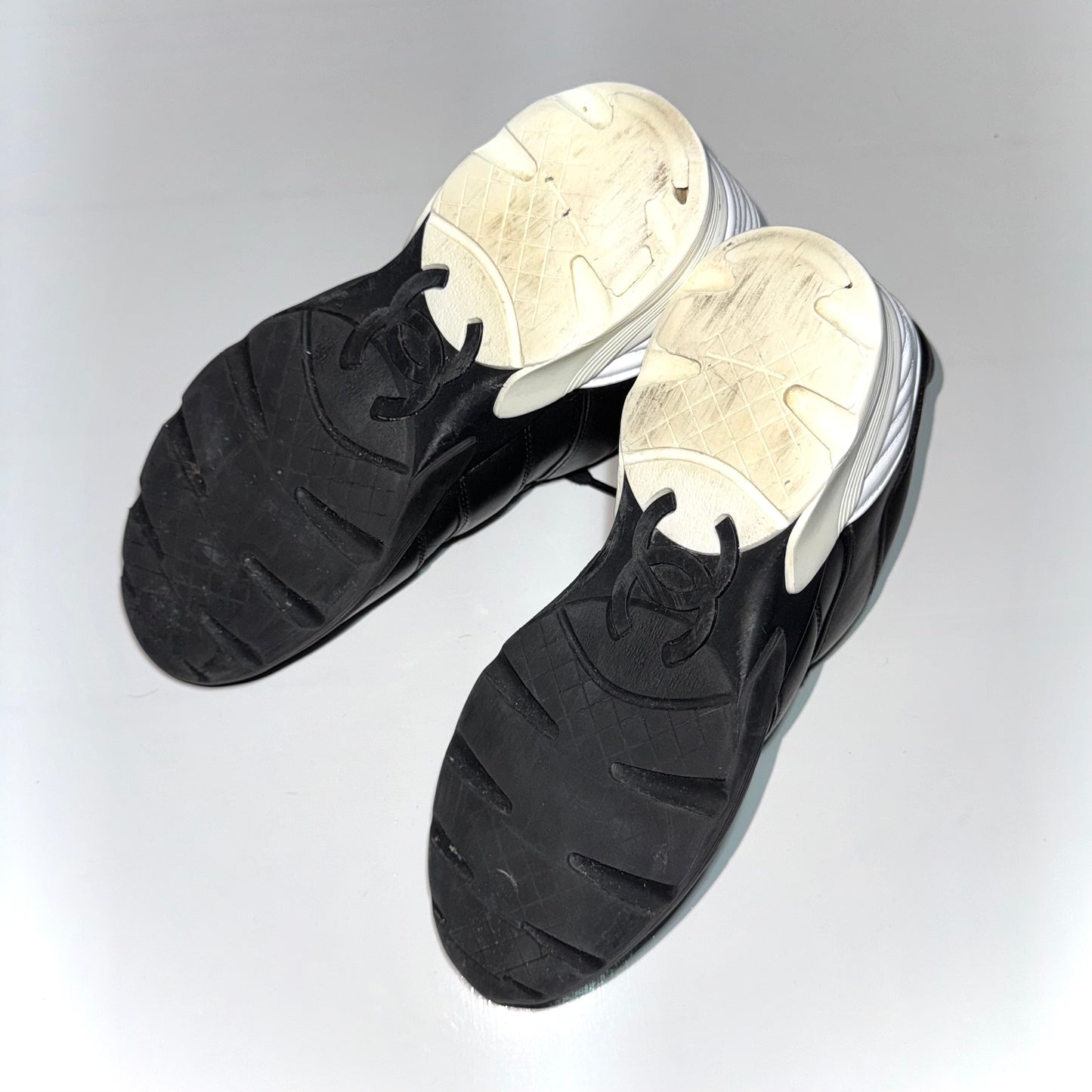 Chanel women's leather trainers