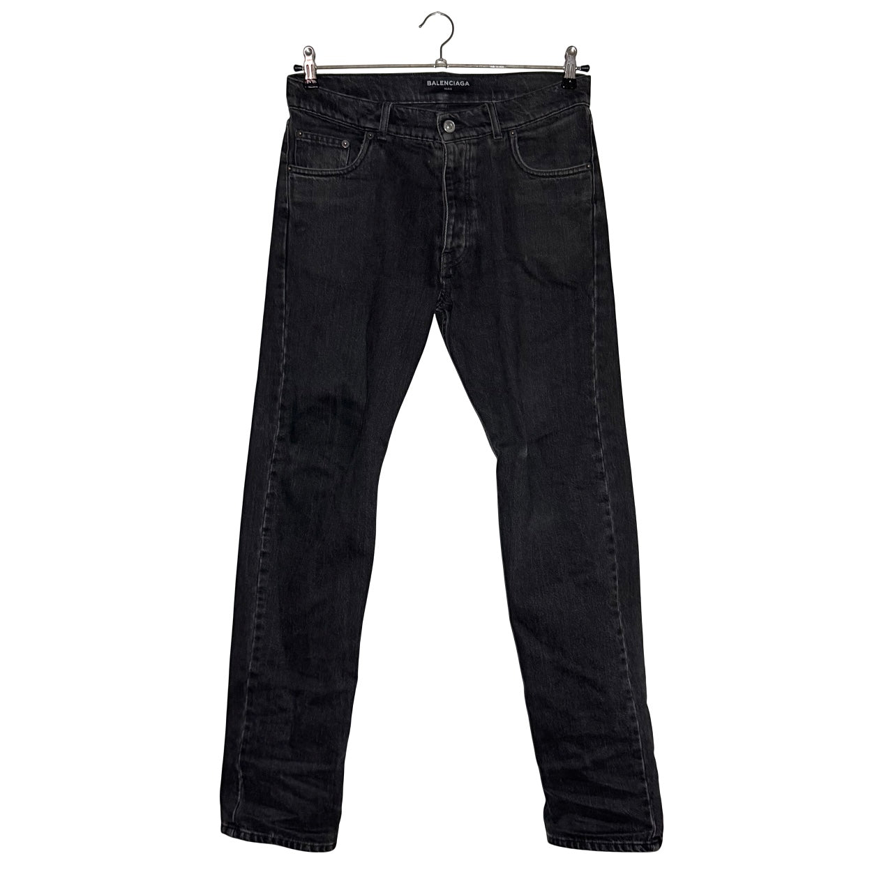 Balenciaga FW17 black regular fit denim