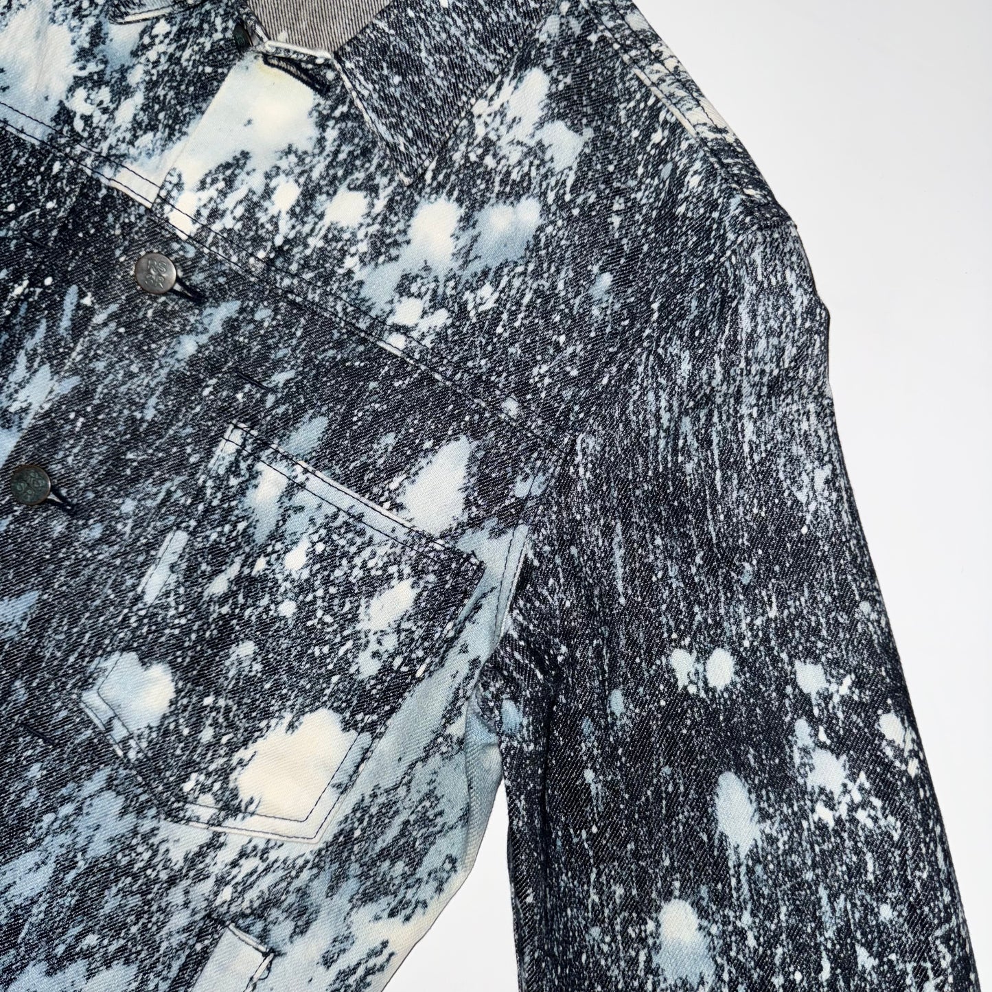 Raf Simons x Sterling Ruby bleached denim jacket