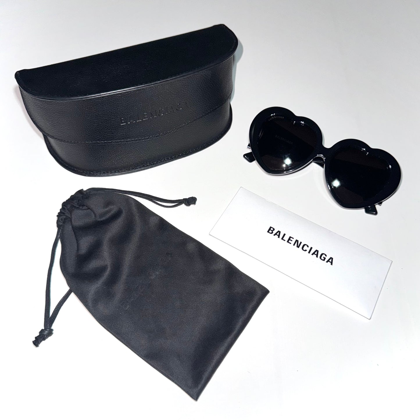 Balenciaga SS21 Susi heart shaped sunglasses