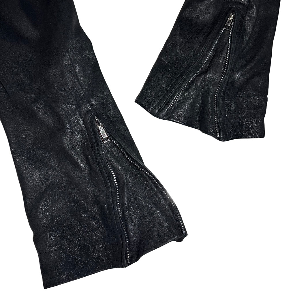 Rick Owens FW19 "Larry" chained Stooges leather jacket