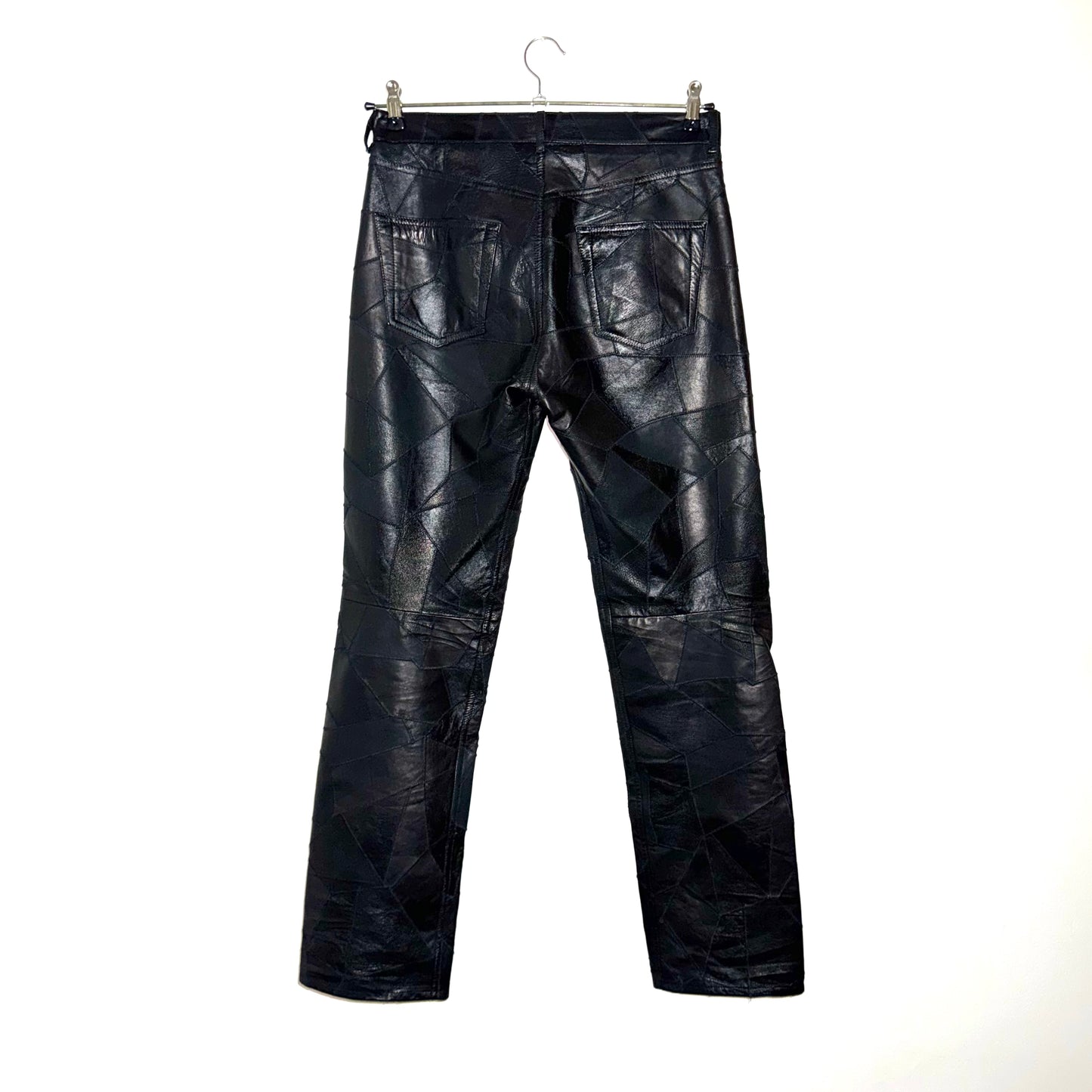Balenciaga Fall18 patchwork leather pants