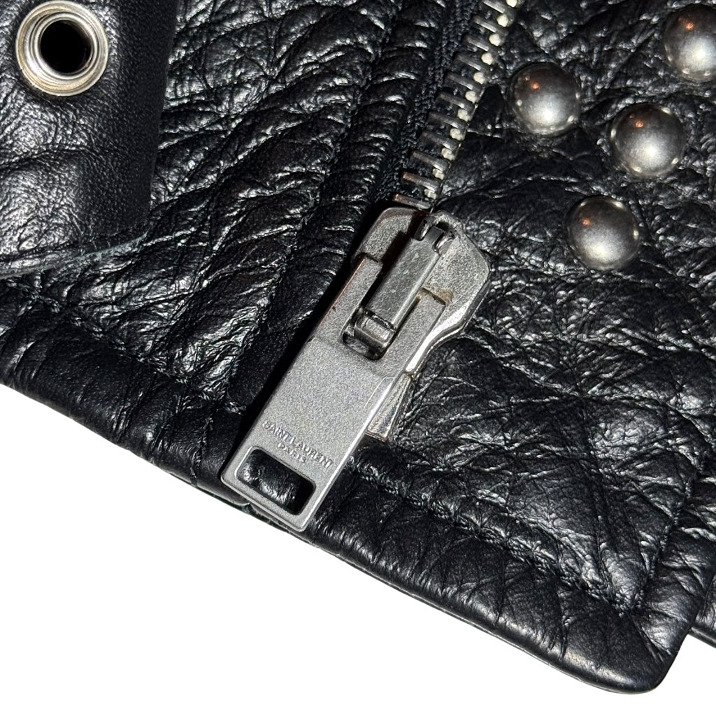 Saint Laurent FW16 "Palladium" studded leather biker jacket