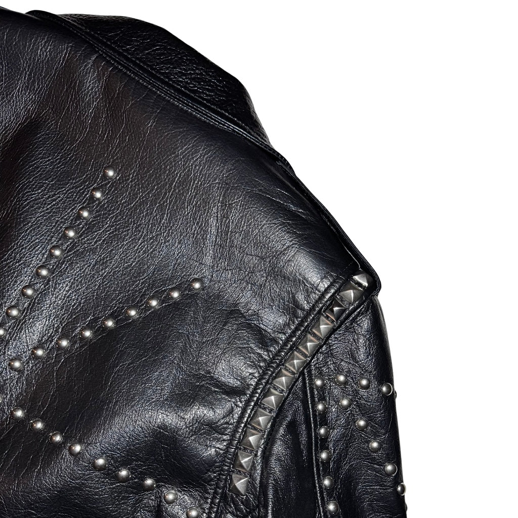 Saint Laurent FW16 "Palladium" studded leather biker jacket
