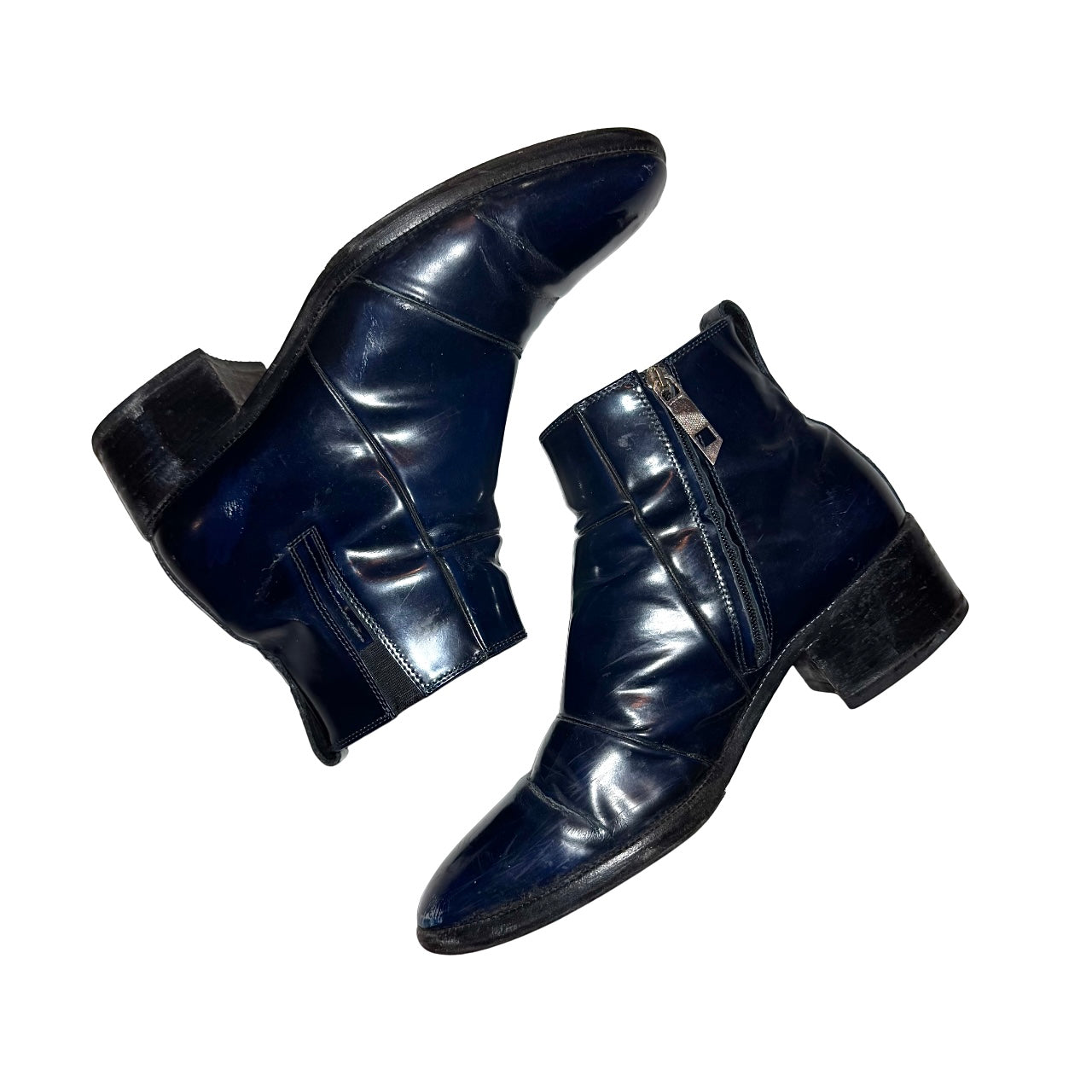 Dior Homme AW09 navy ankle boots by Kris Van Assche