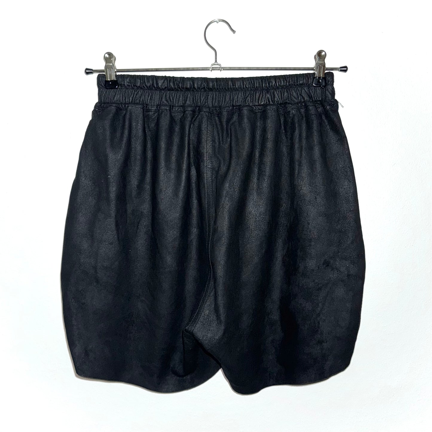 Rick Owens SS23 "Edfu" leather pentaboxer shorts