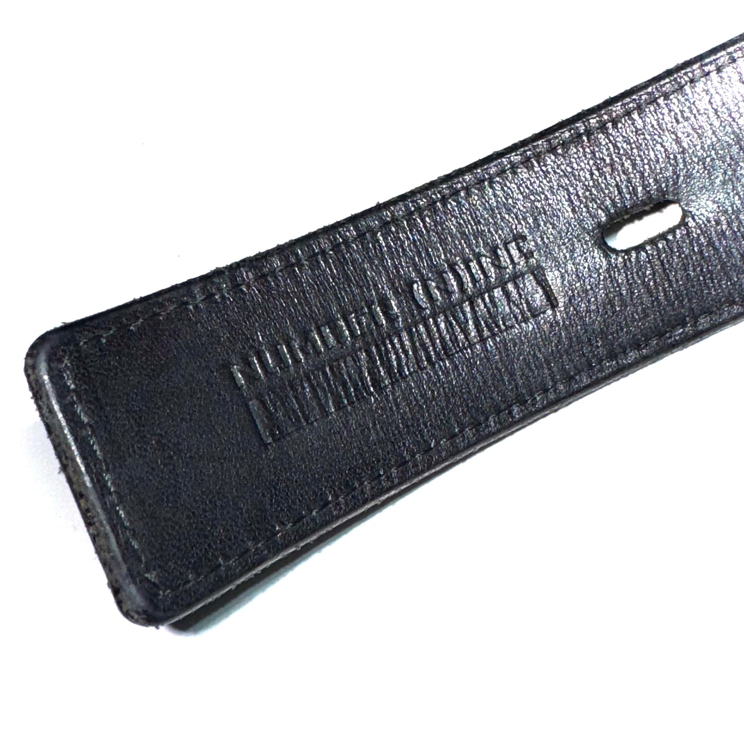 Number (N)ine studded O-ring leather belt