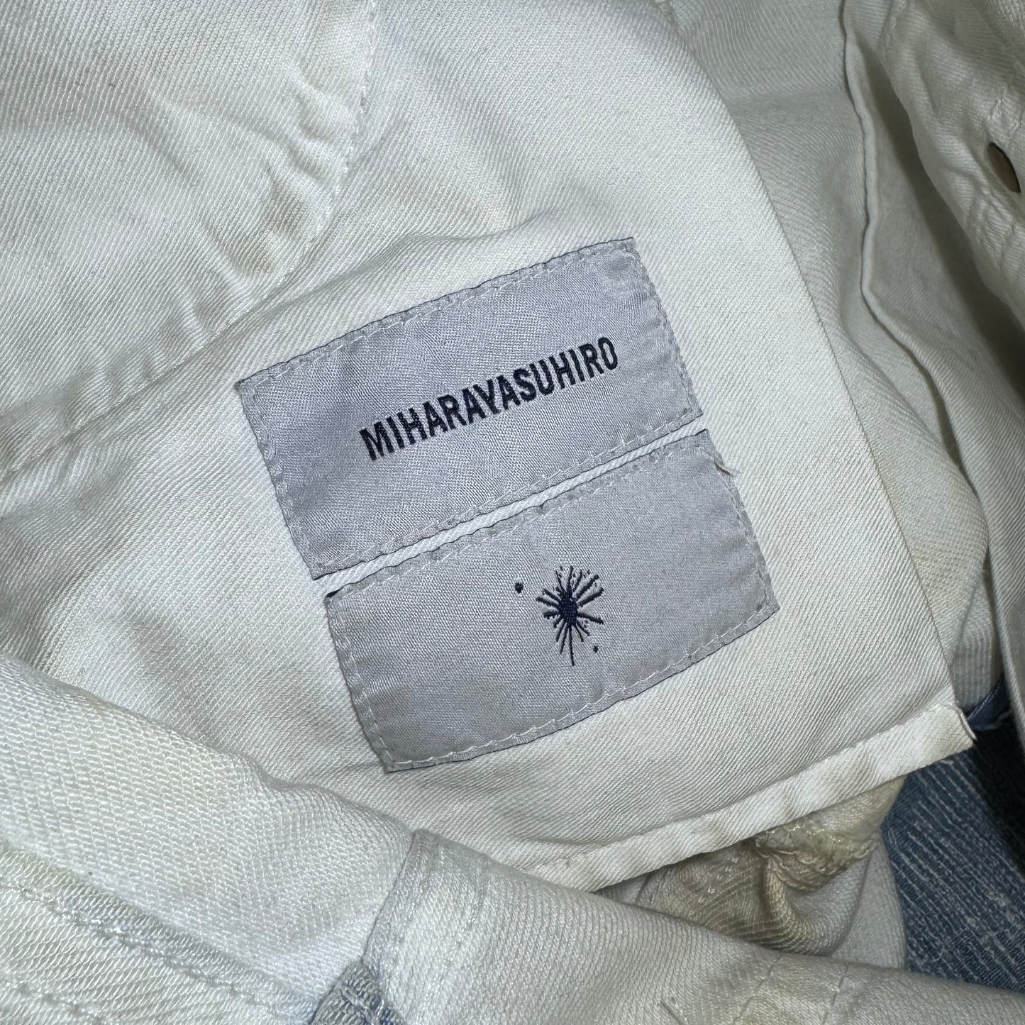 Miharayasuhiro embellished distressed denim