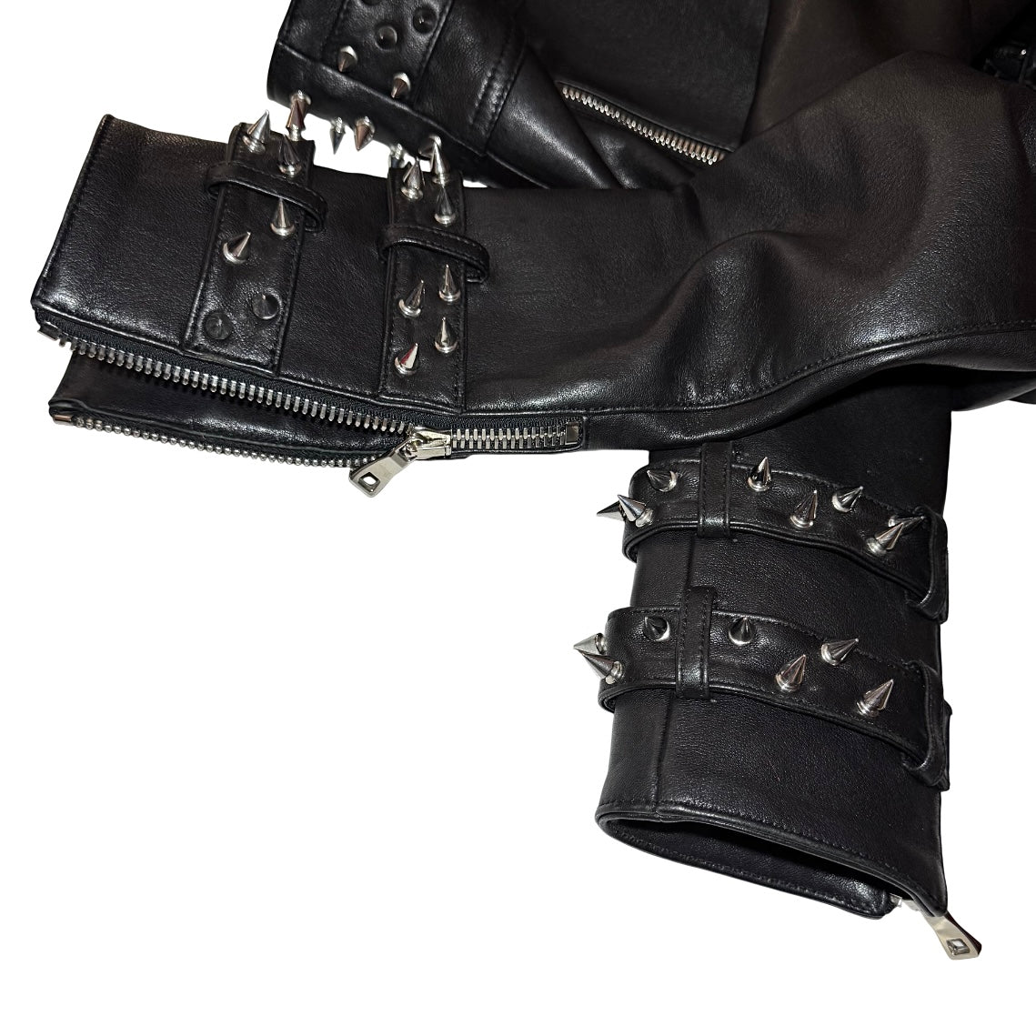 Balmain FW19 studded lambskin biker jacket