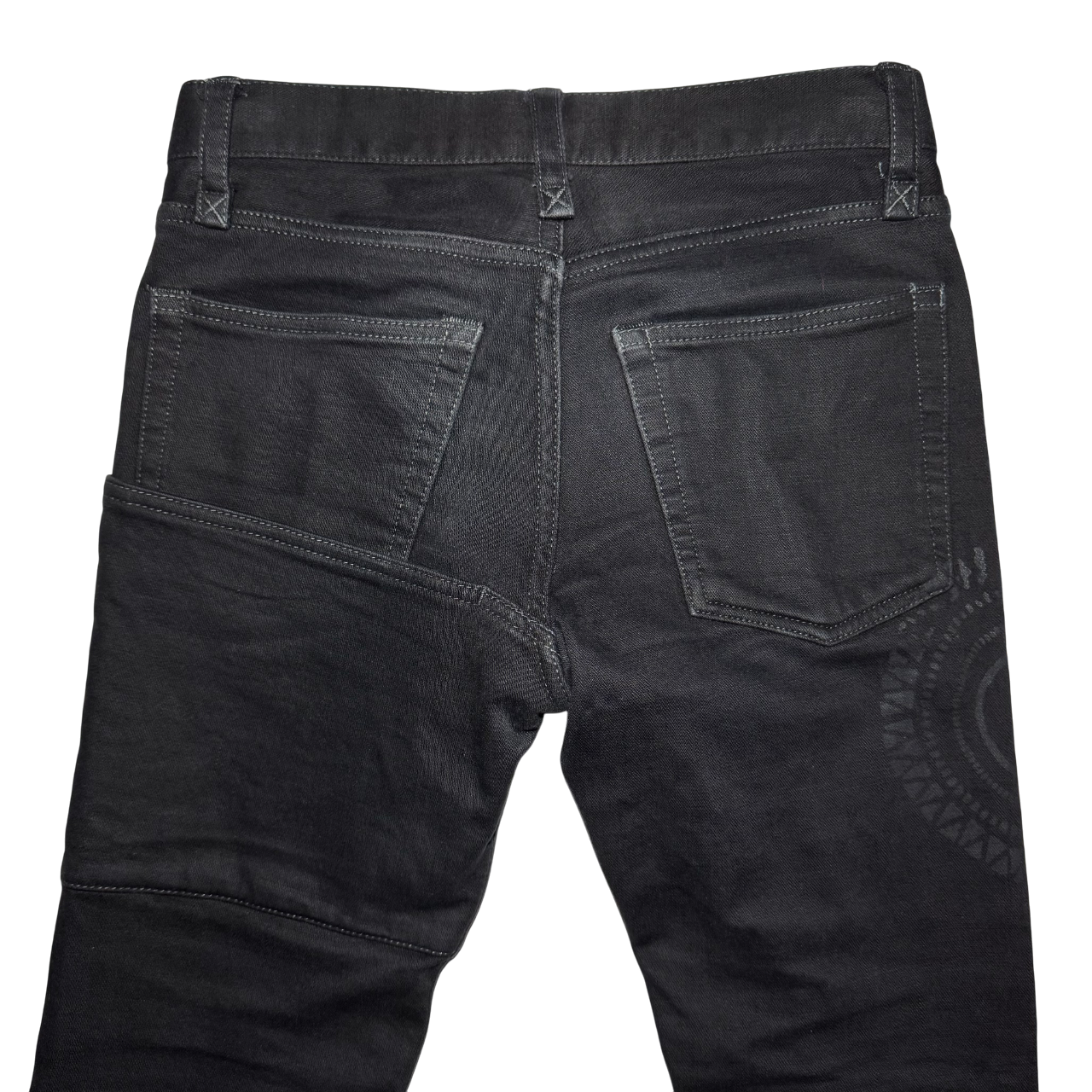 If Six Was Nine SBCM-6 front lace-up denim