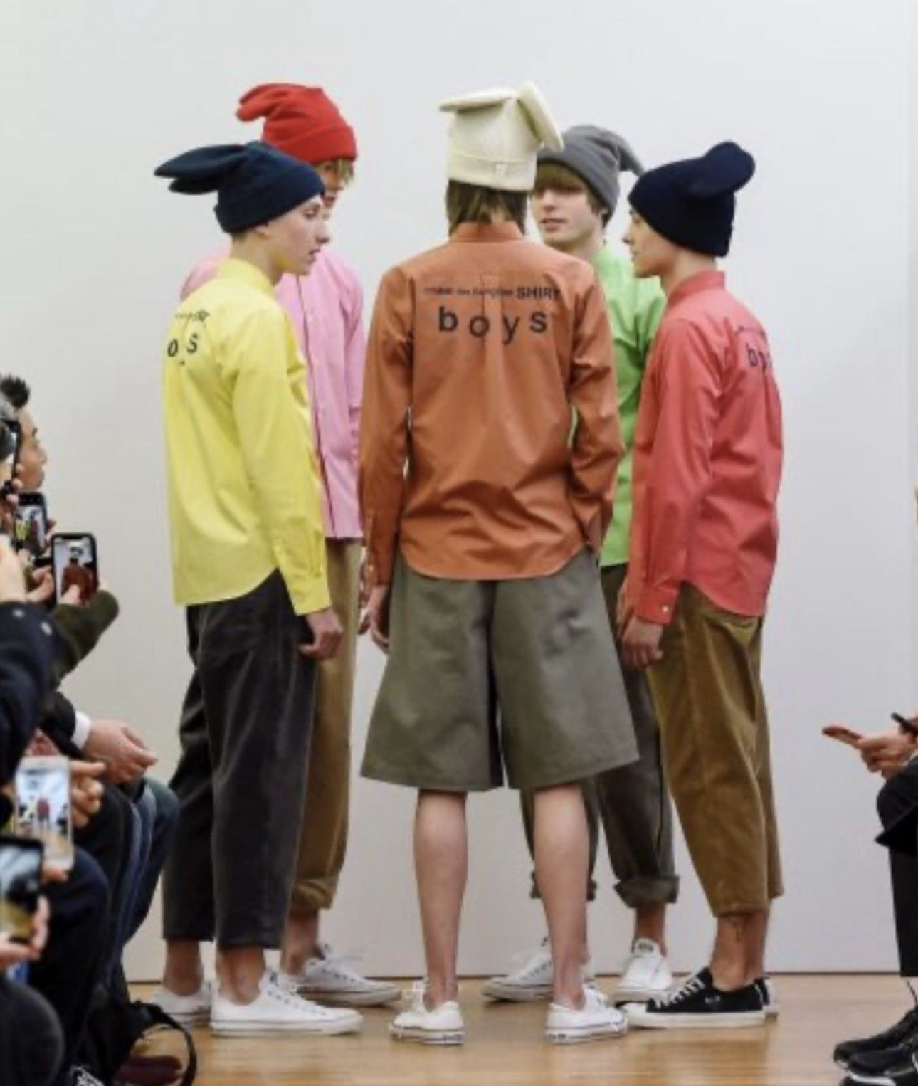 Comme des Garçons SHIRT FW18 bunny ear beanie (black)
