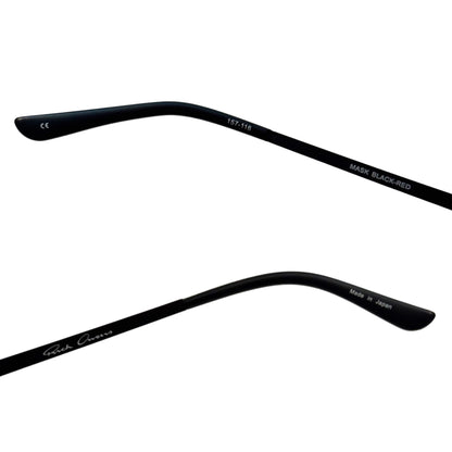 Rick Owens Mask Shield sunglasses BLACK-RED