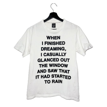 Number (N)ine SS06 "Dreaming Rain" poem T-shirt