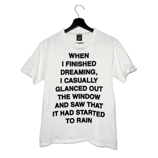 Number (N)ine SS06 "Dreaming Rain" poem T-shirt