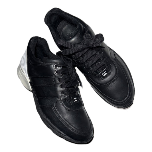 Chanel women's leather trainers