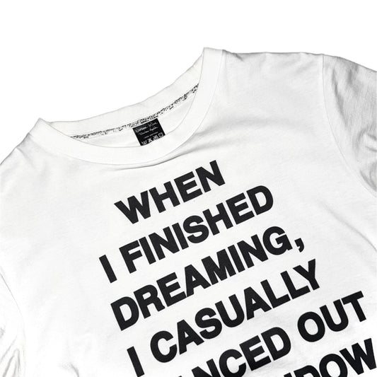 Number (N)ine SS06 "Dreaming Rain" poem T-shirt
