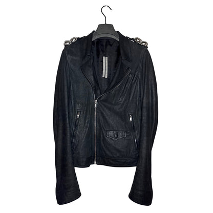 Rick Owens FW19 "Larry" chained Stooges leather jacket