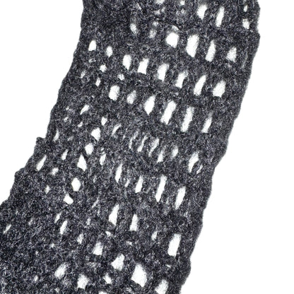 Helmut Lang mohair fishnet knit top