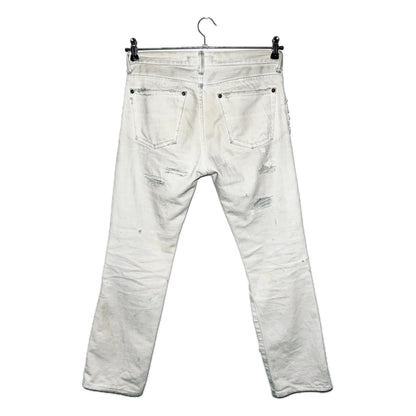Miharayasuhiro embellished distressed denim