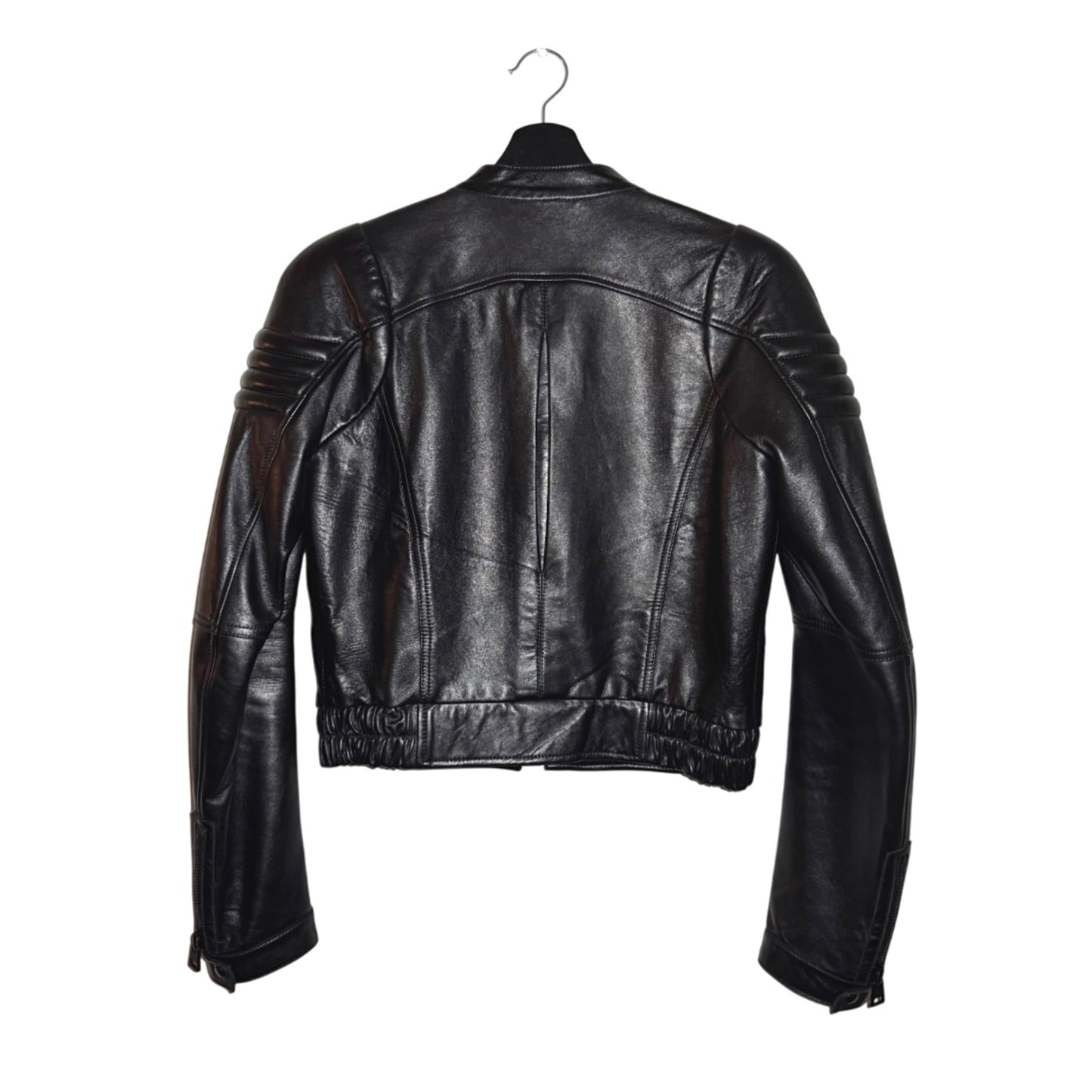 Tom Ford cropped lambskin moto jacket