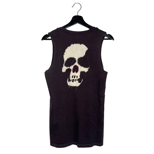 L.G.B. (Le Grand Bleu) skull patch tank top