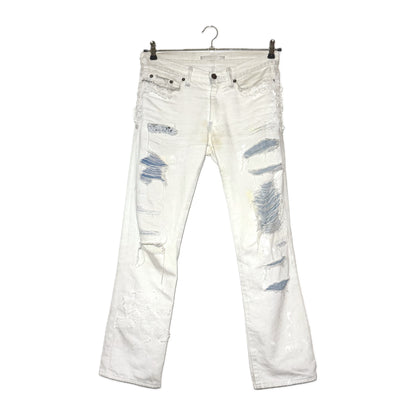 Miharayasuhiro embellished distressed denim