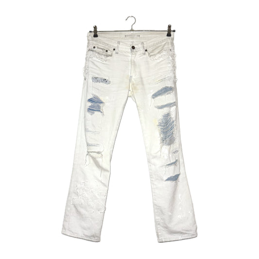 Miharayasuhiro embellished distressed denim