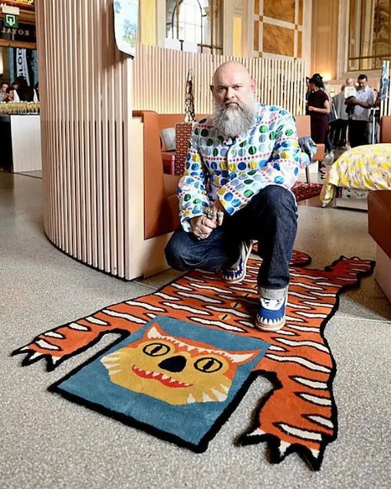 Walter Van Beirendonck x IKEA "Glödande" Tiger rug