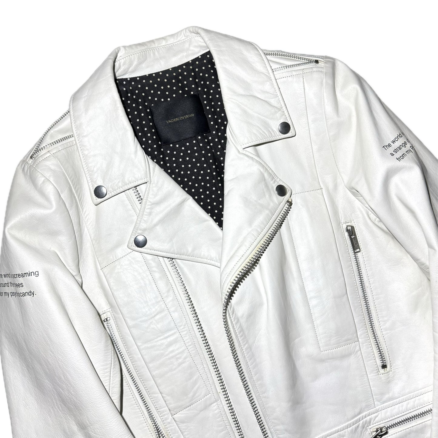 Undercover SS14 "Psychocandy" 1/1 double rider leather jacket
